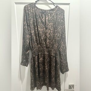 Rails Multi Color Print Long Sleeve Dress